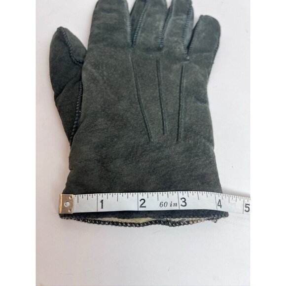 Suede Lined Men’s Gray Green gloves Winter - Picture 8 of 10